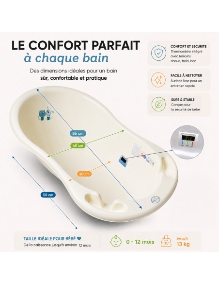 Baignoire Cat and dog jaune 86 cm