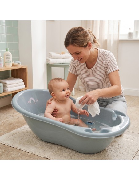 Baignoire bébé thermomètre pied évacuation 86 cm | BB-BOOM