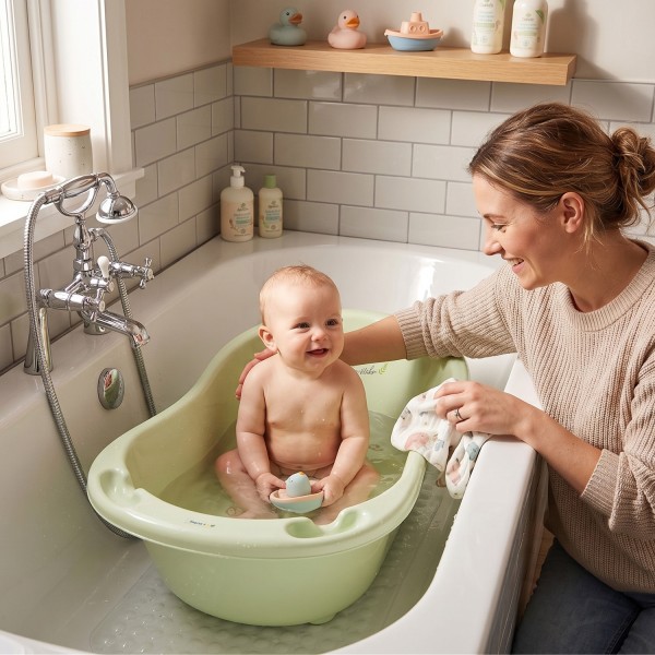 Baignoire bébé avec thermomètre sans pieds