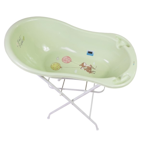 Baignoire bébé avec thermomètre avec pieds