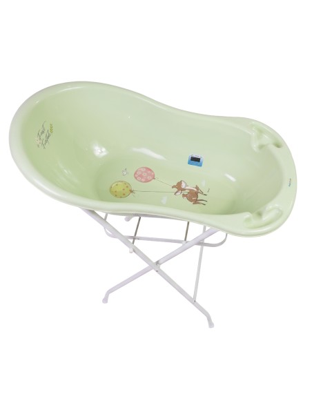 Baignoire bébé avec thermomètre avec pieds