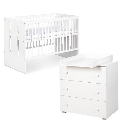 PAOLA Ensemble bébé lit et commode