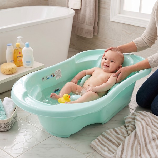 Baignoire bébé avec réducteur et thermomètre intégré