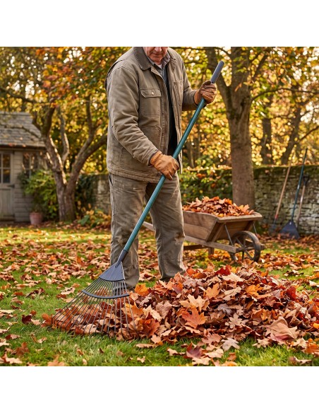 Outils de jardinage râteau ou râteau à feuilles en lot ou à l'unité
