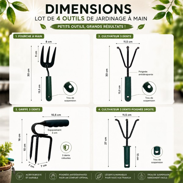 LITTLE Outils de jardinage à main