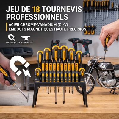 Jeu de 18 tournevis 2