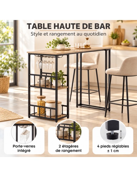GAVIN Table haute de bar