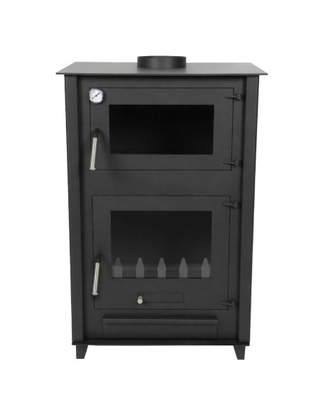 Poêle à Bois avec Four AURALIS 13 kW - Acier