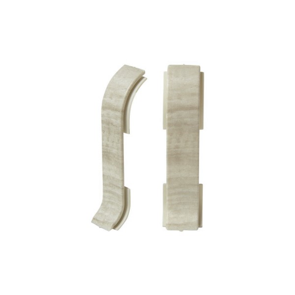 Plinthes goulotte passe-câble PVC 59 mm - 1,10 m avec raccords inclus