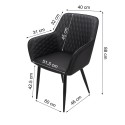 fauteuil noir