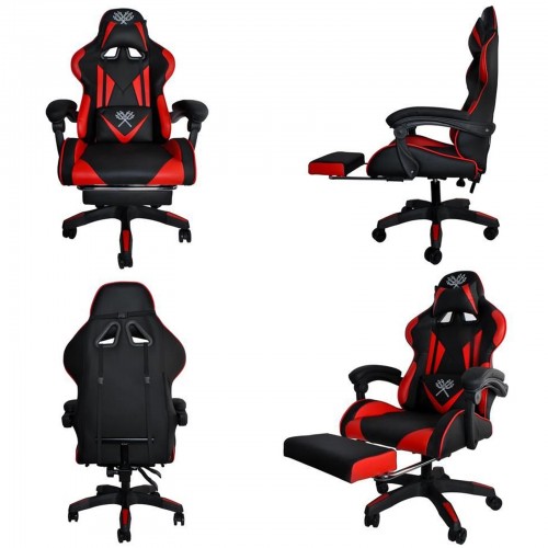 Fauteuil de bureau gamer rouge 2